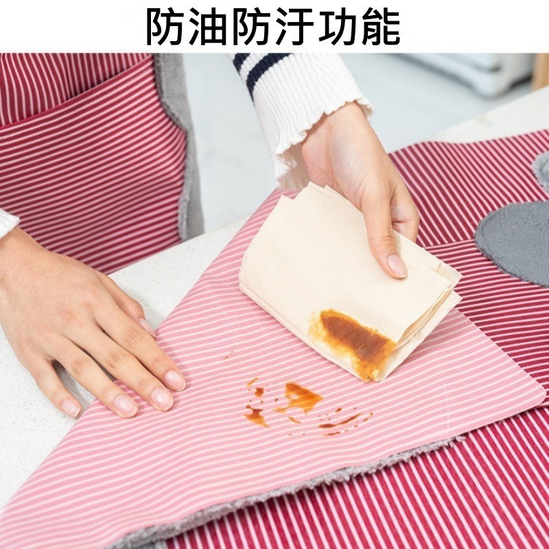 廚房防油防汙無袖多款造型圍裙-細節圖6