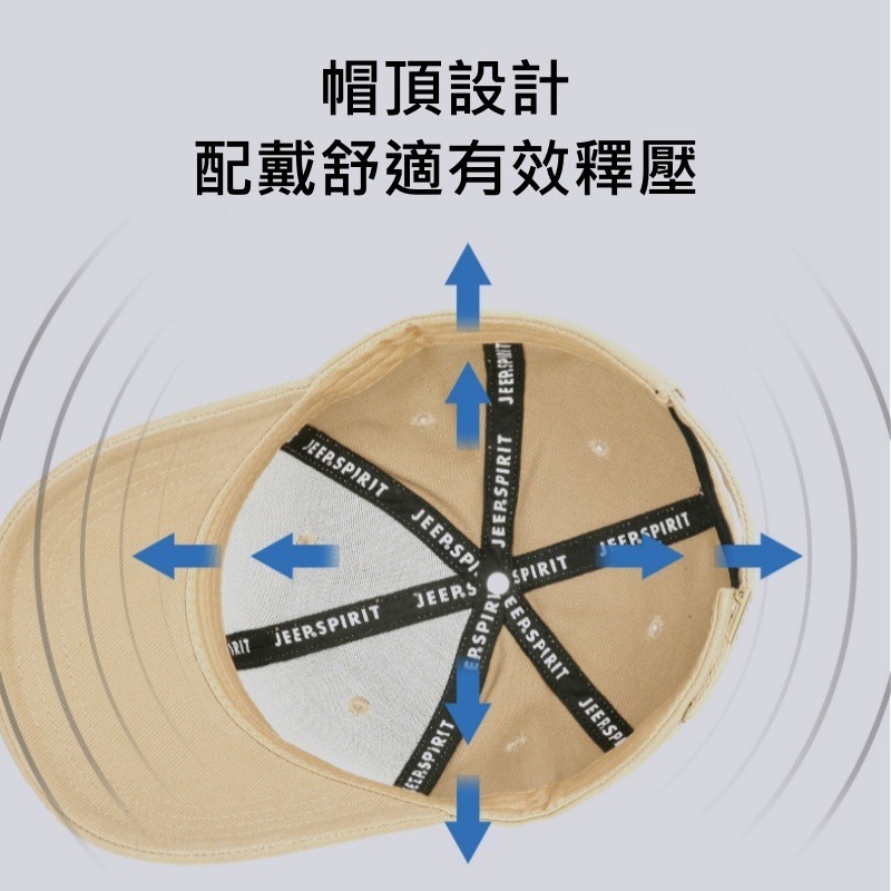春夏JEEP立體金標鴨舌帽-細節圖4