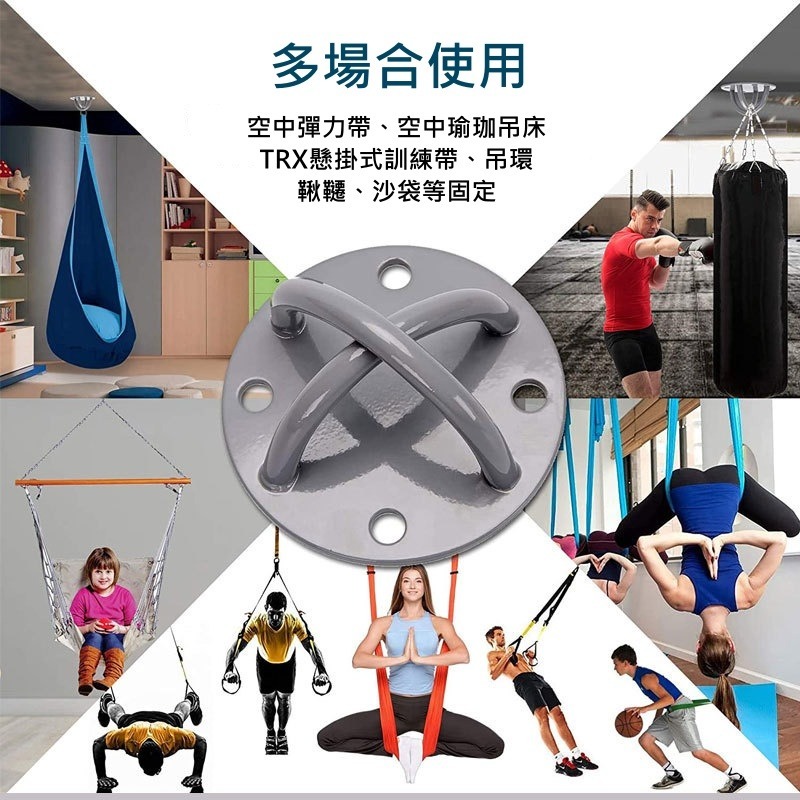 空中瑜珈配件TRX不鏽鋼固定吊盤-細節圖8