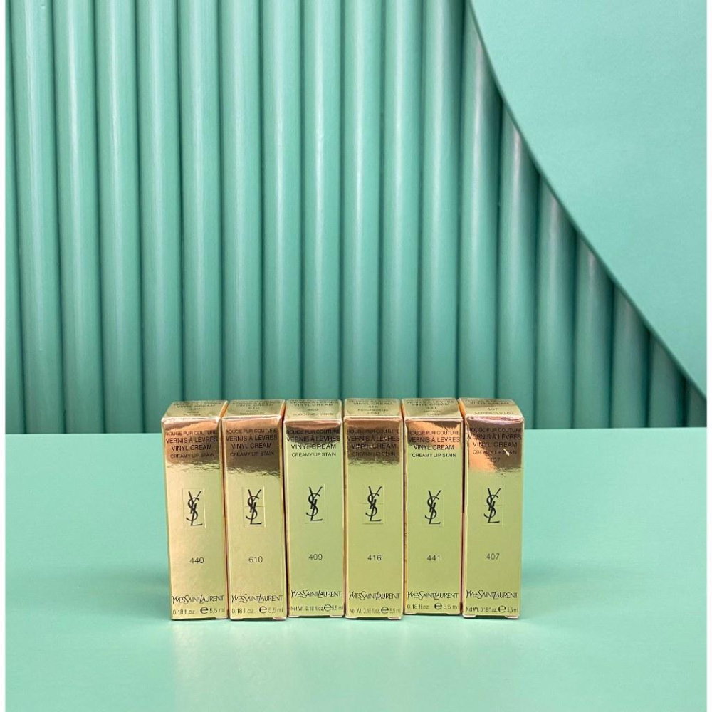 超夯限折30%🔥YSL 奢華緞面漆光唇釉 441#610#440#407#409#416# 口紅-細節圖2