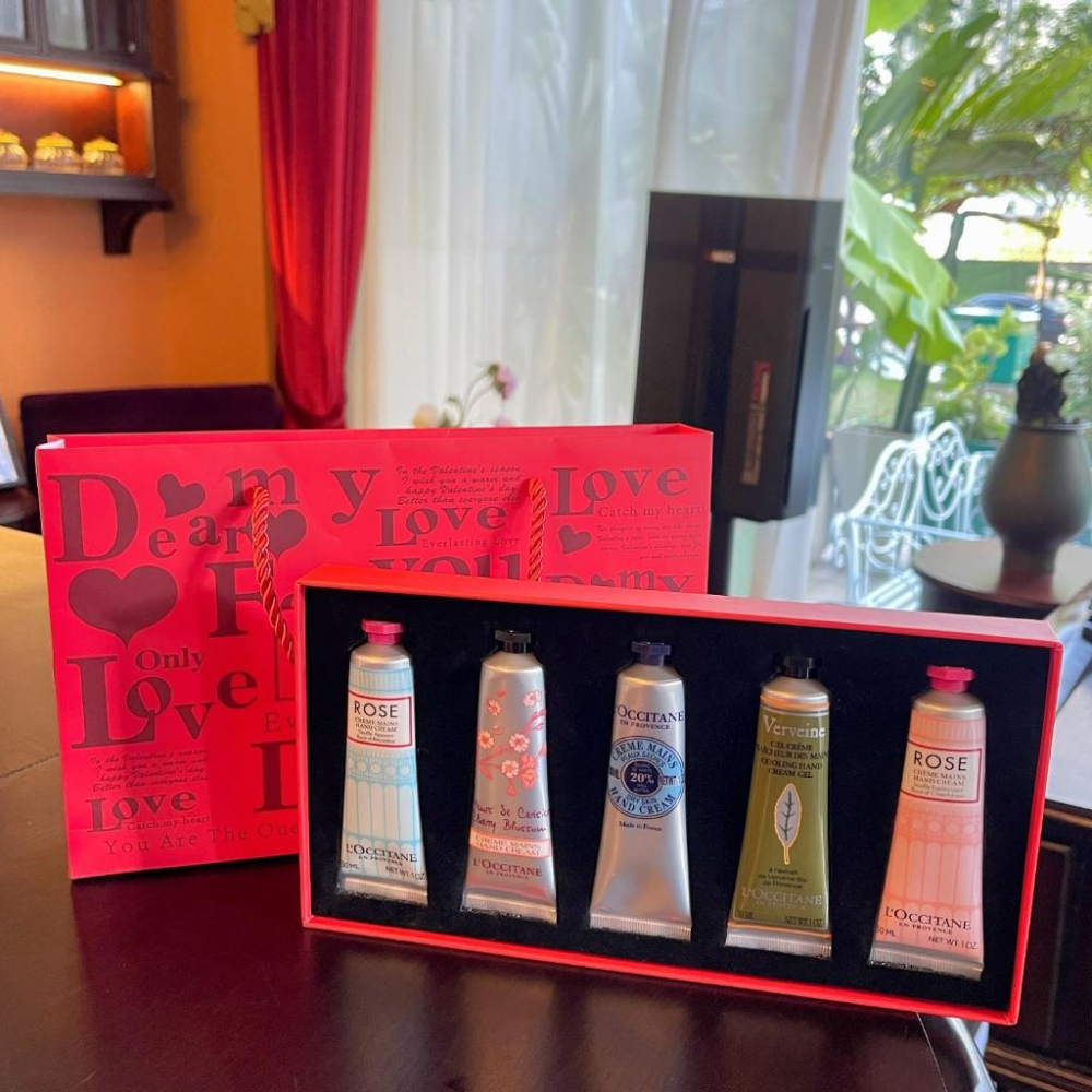 超夯限折30%🔥L＇OCCITANE歐舒丹 護手霜 LOVE愛心限定禮盒五件套組 送女友情人節七夕聖誕節交換禮物-細節圖4