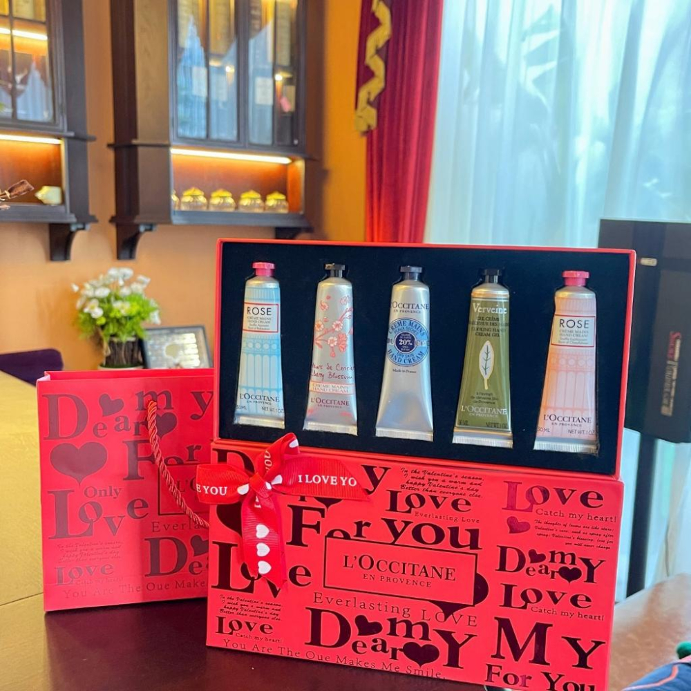 超夯限折30%🔥L＇OCCITANE歐舒丹 護手霜 LOVE愛心限定禮盒五件套組 送女友情人節七夕聖誕節交換禮物-細節圖5