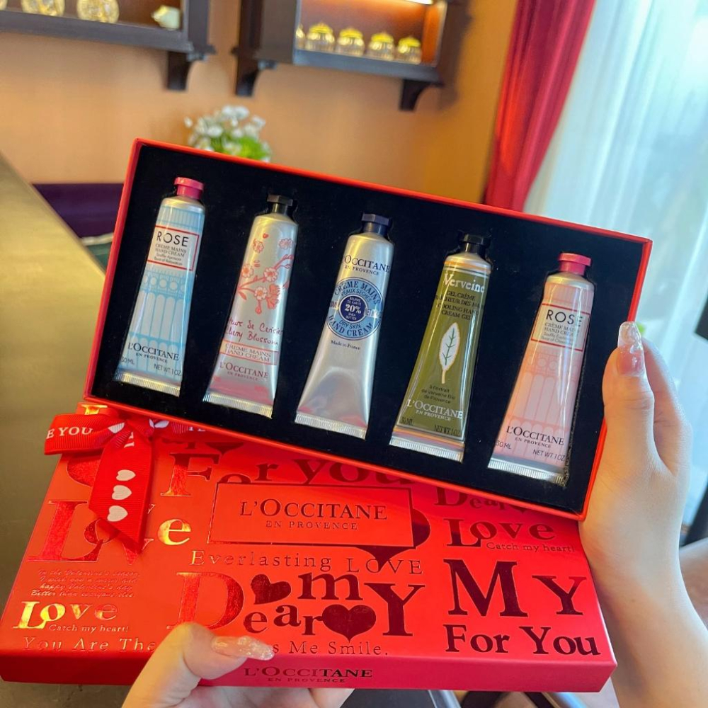 超夯限折30%🔥L＇OCCITANE歐舒丹 護手霜 LOVE愛心限定禮盒五件套組 送女友情人節七夕聖誕節交換禮物-細節圖6