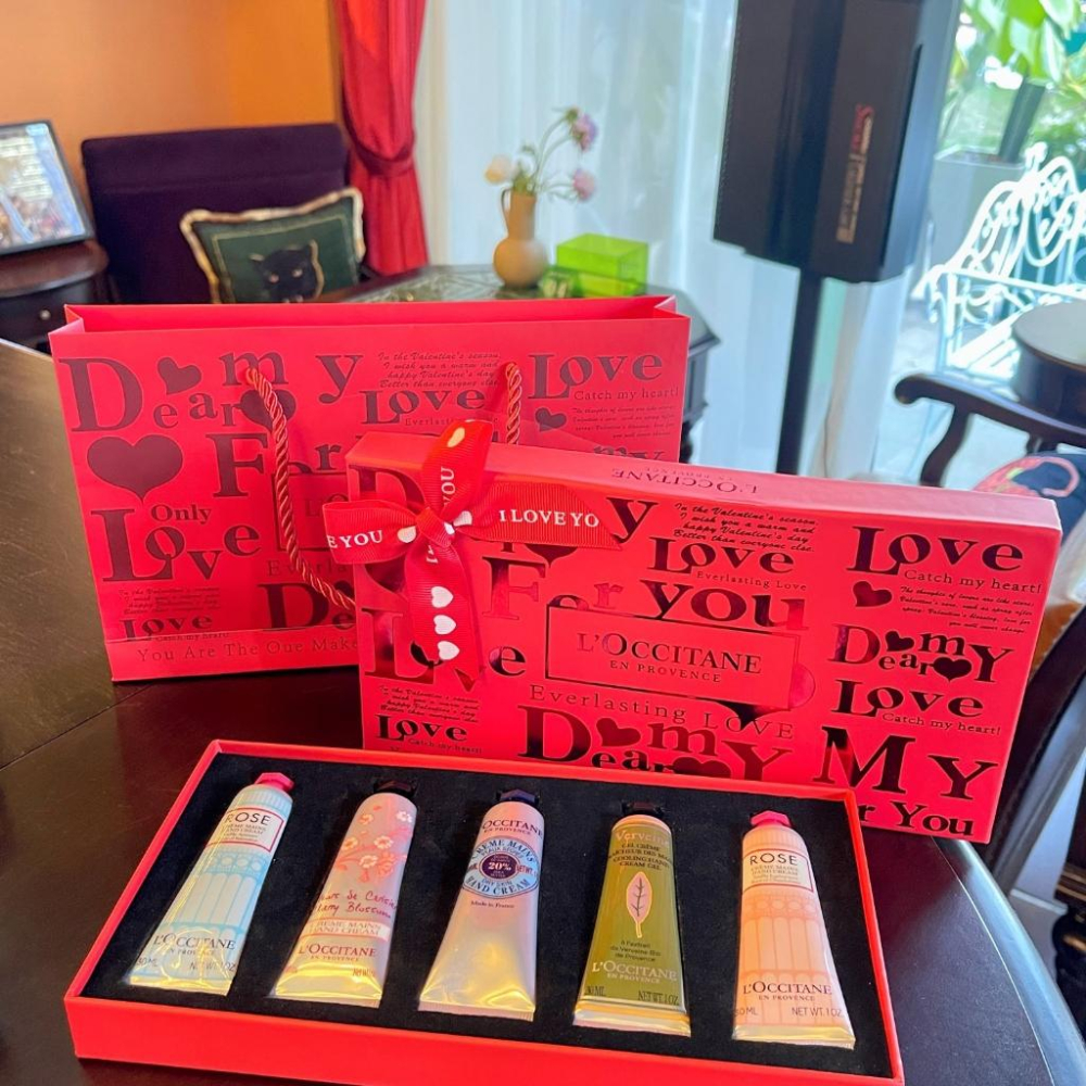 超夯限折30%🔥L＇OCCITANE歐舒丹 護手霜 LOVE愛心限定禮盒五件套組 送女友情人節七夕聖誕節交換禮物-細節圖9