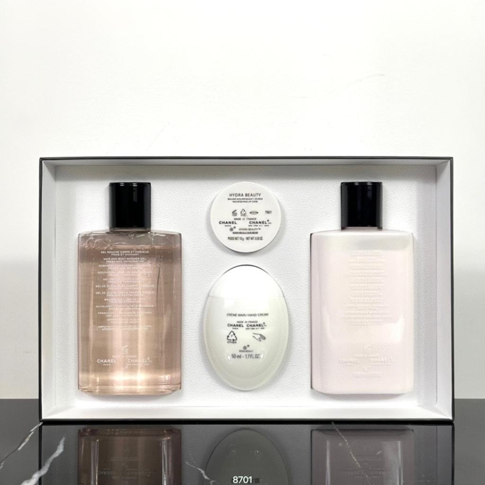 超夯限折30%🔥CHANEL香奈兒 巴黎香氛洗護四件套禮盒組 沐浴乳身體乳護手霜潤唇膏 送女友情人節交換禮物-細節圖3