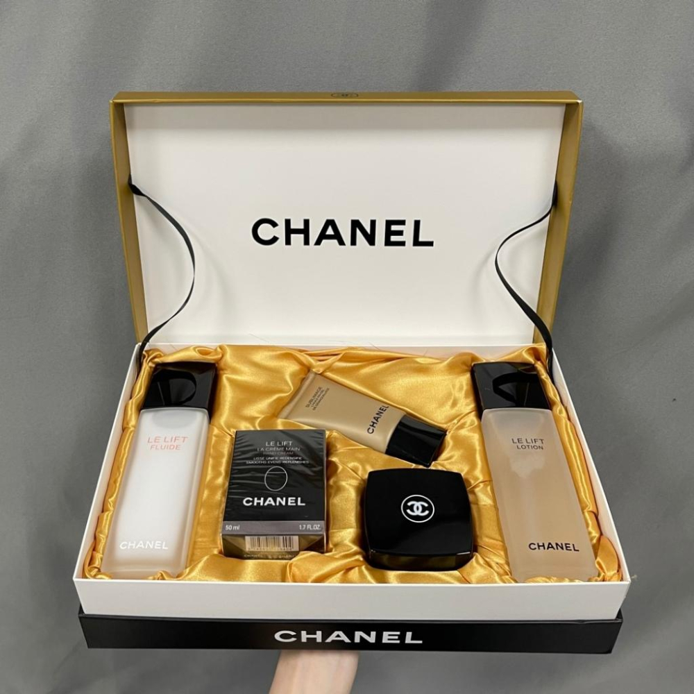 超夯限折30%🔥CHANEL香奈兒 智慧緊緻水乳五件套禮盒組 護手霜面霜洗面乳 送女友禮物情人節聖誕節-細節圖7