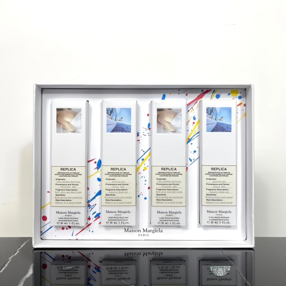 超夯限折30%🔥Maison Margiela Replica 護手霜 潑墨限定版4隻禮盒裝 送女友禮物七夕情人節-細節圖5