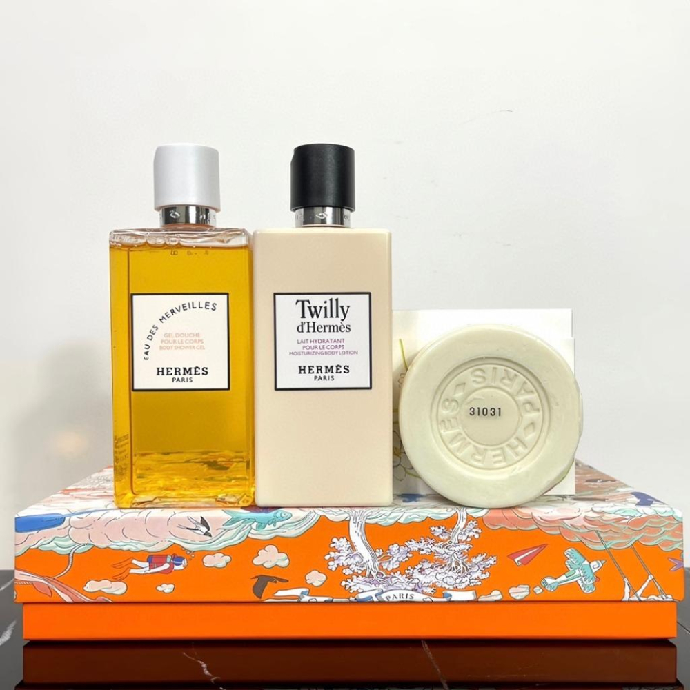 超夯限折30%🔥Hermes愛馬仕 全身香氛三件套禮盒組 沐浴乳身體乳香皂 送女友禮物情人節聖誕節-細節圖6