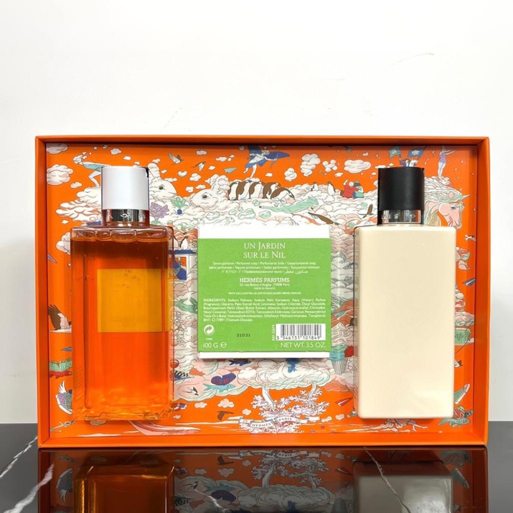 超夯限折30%🔥Hermes愛馬仕 全身香氛三件套禮盒組 沐浴乳身體乳香皂 送女友禮物情人節聖誕節-細節圖7