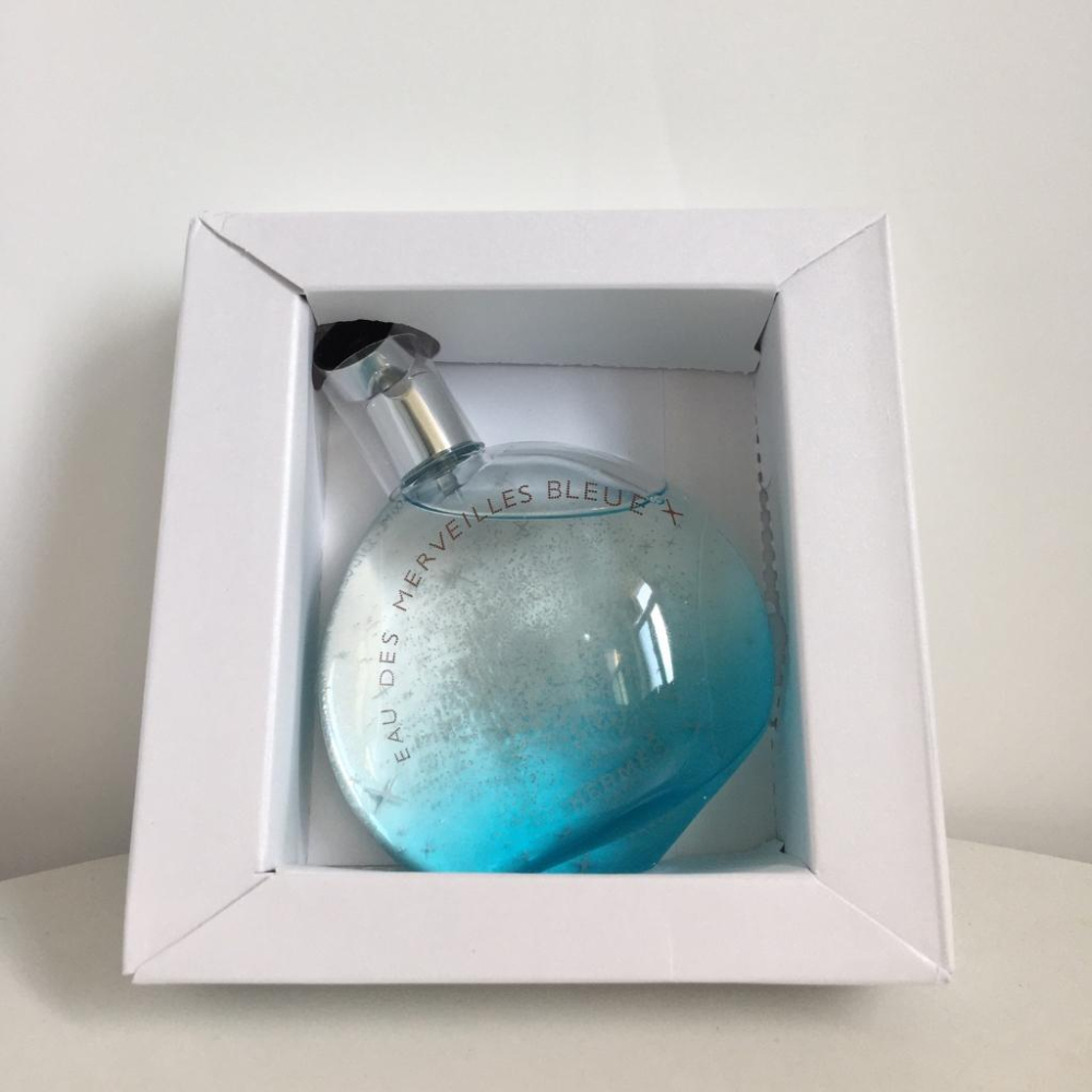 超夯限折30%🔥Hermes愛馬仕 藍色橘彩星光 淡香水 100ml Eau des Merveilles Bleue-細節圖6