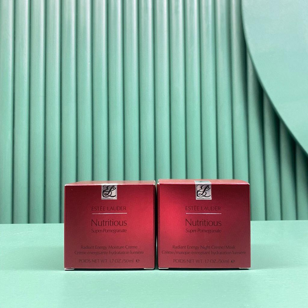 超夯限折30%🔥Estee Lauder雅詩蘭黛 超能紅石榴微循環保濕凝霜兩件套組 日霜 晚安凝霜 面霜 50ml-細節圖3