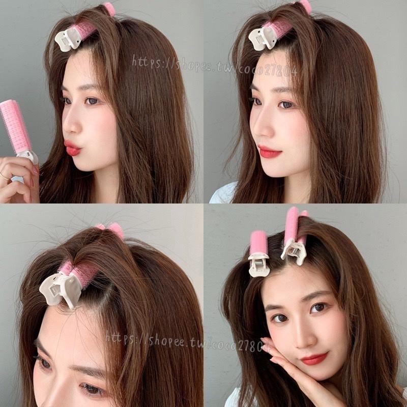 韓妞空氣瀏海🌸空氣瀏海夾❗️現貨 2支入 髮捲 瀏海夾 瀏海捲 髮夾 髮捲 捲髮器 瀏海捲 空氣瀏海捲 可可本舖-細節圖5