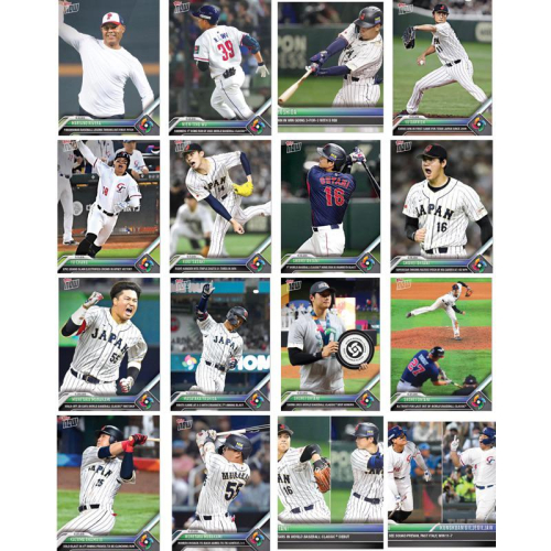 2023 WBC x Topps Now 經典賽球員卡OHTANI 大谷翔平日本中華美國達比修