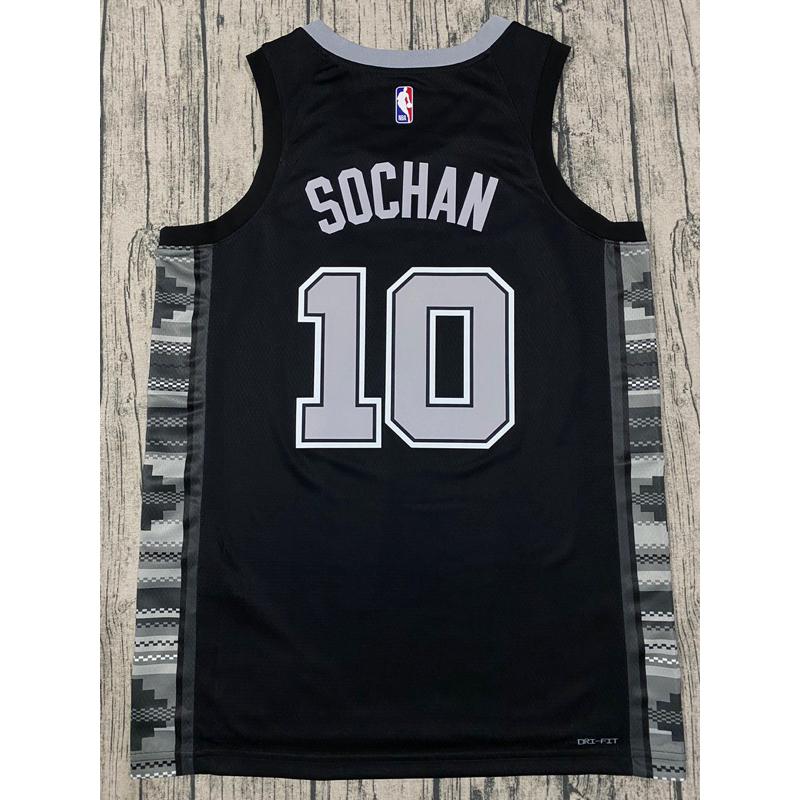 #10 Sochan 馬刺 飛人 黑 Statement Jordan Spurs 球衣 Nike Rodman-細節圖2