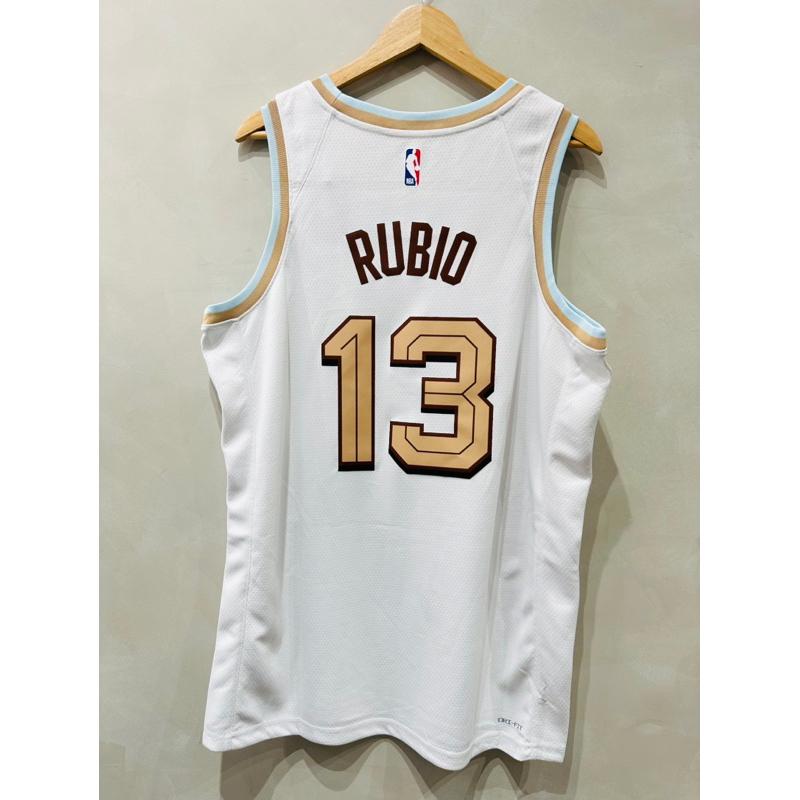 #13 Rickey Rubio 騎士 白 城市 City Edition Nike 球衣 金童 Cavaliers-細節圖2
