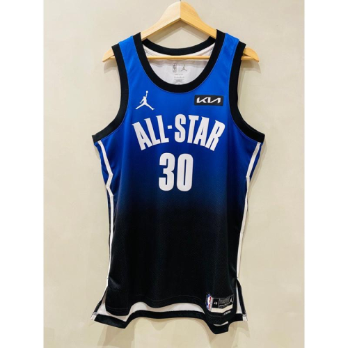 #30 Curry 勇士 2023 明星賽 藍 ASG Jordan 球衣 贊助標 KIA 咖哩 湯神