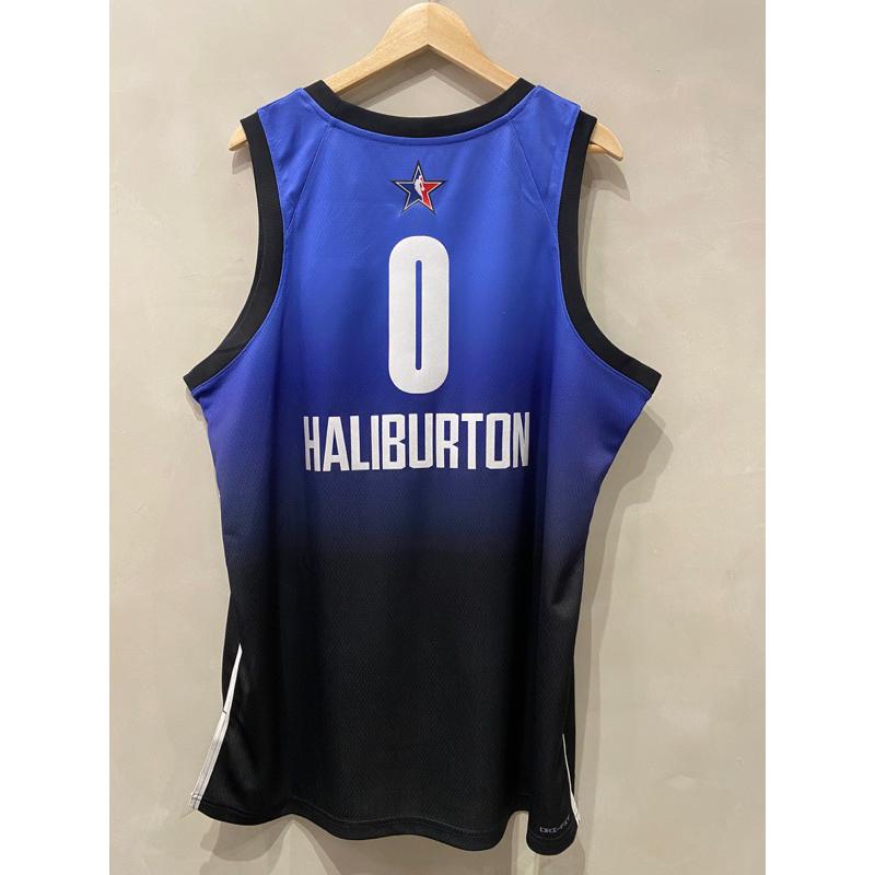 #0 Haliburton 2023 明星賽 ASG Jordan 藍 球衣 KIA 贊助標-細節圖2
