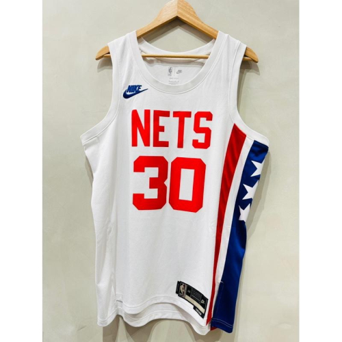 #30 Seth Curry 籃網 Nets 復古 白 Jordan Nike 球衣 柯瑞