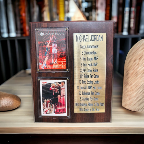 Jordan 紀念牌 匾額 球員卡 生涯記錄 NBA 官方 喬丹