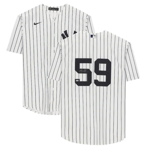 #59 Luke Voit 紐約 洋基 Yankees 白條紋 Nike 簽名 球衣 親簽 含證書
