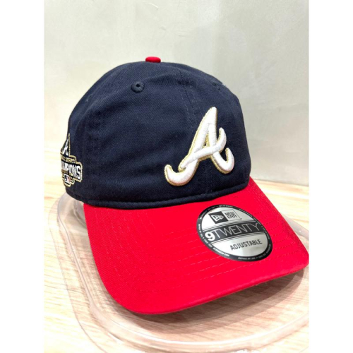 New Era x 亞特蘭大 勇士隊 Braves 2021 冠軍 金 隊徽 老帽 帽子 Hat Acuña