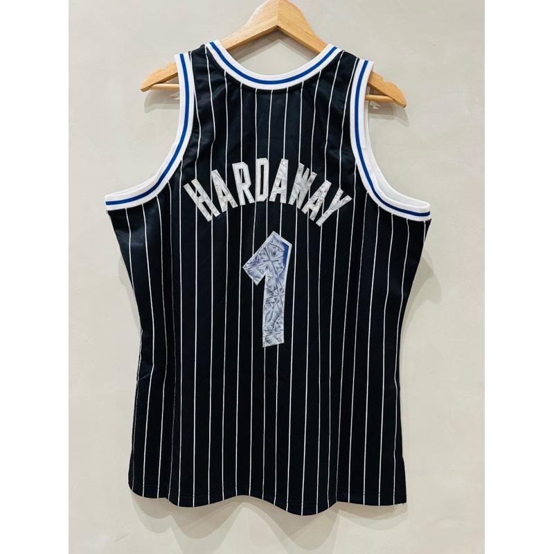 #1 一分錢 Penny Hardaway 魔術 黑條紋 75週年 鑽石 電繡 球衣 復古 M&N O’Neal-細節圖2