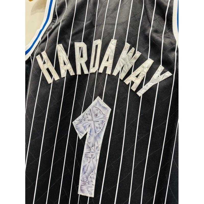 #1 一分錢 Penny Hardaway 魔術 黑條紋 75週年 鑽石 電繡 球衣 復古 M&N O’Neal-細節圖4