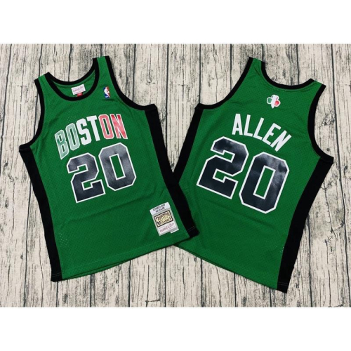 #20 Ray Allen 塞爾提克 Celtics 歐洲賽 復古 綠 M&amp;N 艾倫 雷槍 球衣