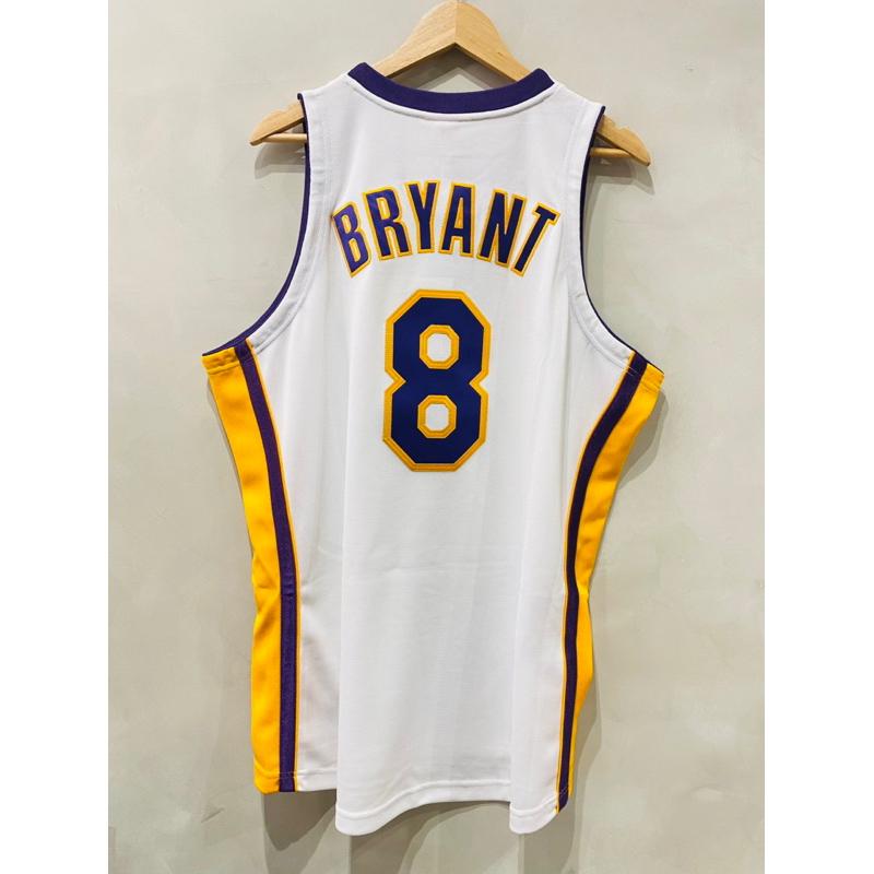 #8 Kobe Bryant 湖人 復古 假日白 81分 Lakers 球員版 AU 球衣 M&N-細節圖2