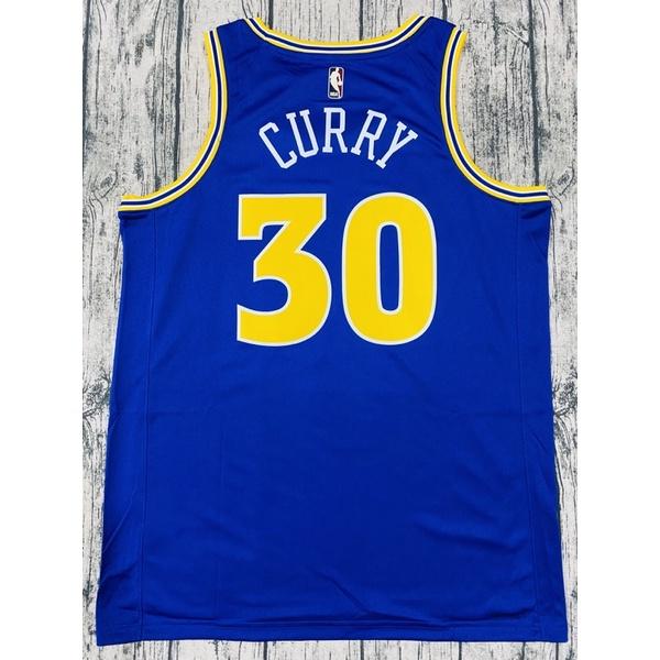 #30 Curry 勇士 復古 藍 球衣 Nike 柯瑞 咖哩 Thompson Warriors-細節圖2