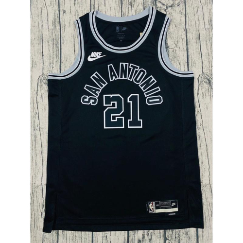#21 Tim Duncan 馬刺 復古 黑 Nike Spurs 石佛 鄧肯 球衣 Classic