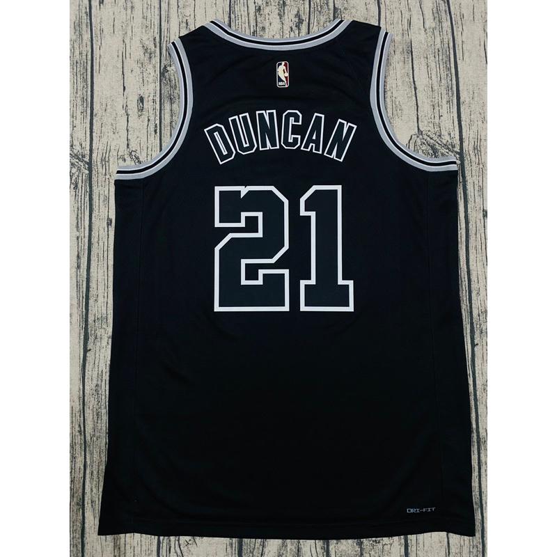 #21 Tim Duncan 馬刺 復古 黑 Nike Spurs 石佛 鄧肯 球衣 Classic-細節圖2