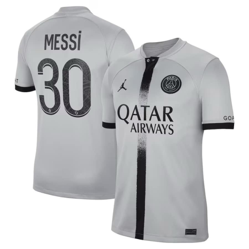 #30 Messi Paris Saint-Germain 巴黎 灰 Nike 球迷版 球衣