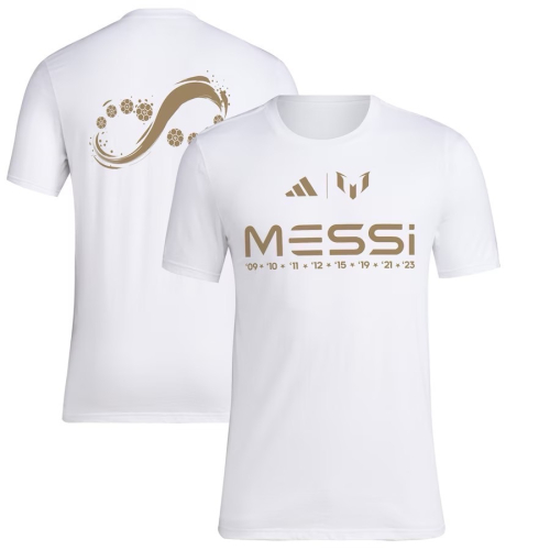 Messi x adidas Ballon d＇Or 2023 Infinity T-Shirt - White