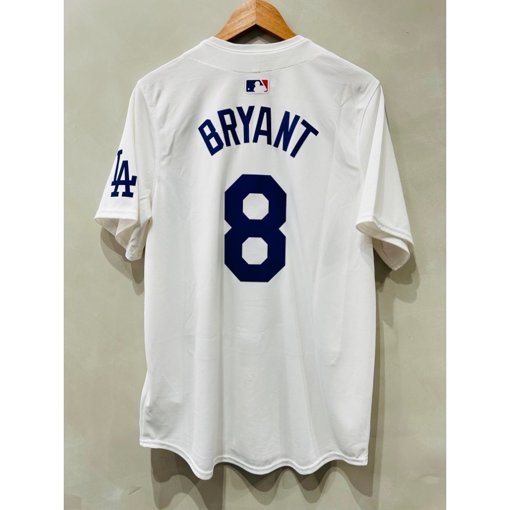 #8 Kobe Bryant 道奇 2024 主場白 Limited Jersey 老大-細節圖2