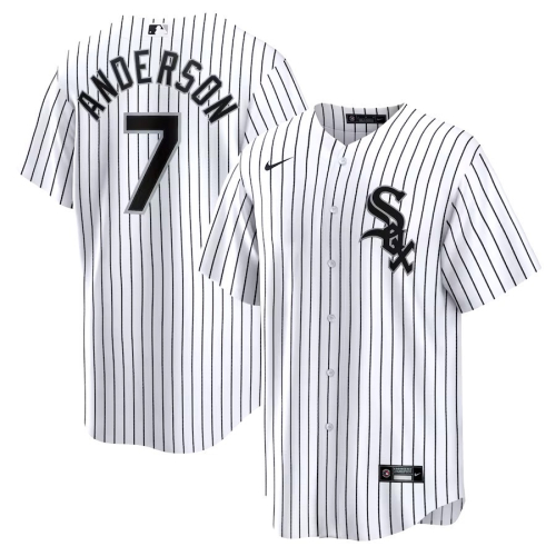 #7 Tim Anderson 芝加哥白襪 白條紋 Nike 球迷版 球衣