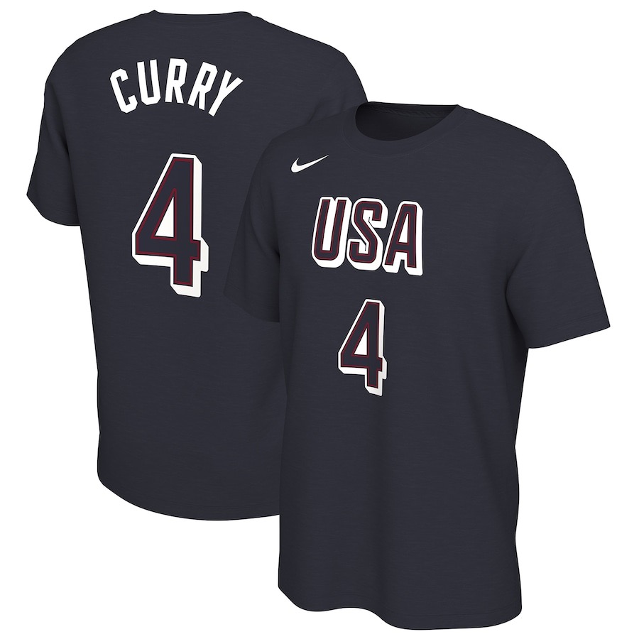 Nike x 2024 巴黎奧運 Team USA 美國隊 球員背號 T恤 James Curry Durant-細節圖2