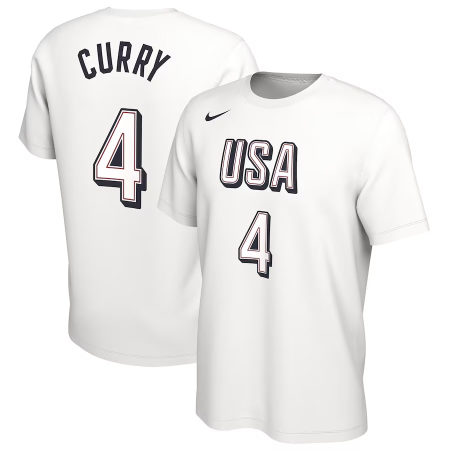Nike x 2024 巴黎奧運 Team USA 美國隊 球員背號 T恤 James Curry Durant-細節圖3