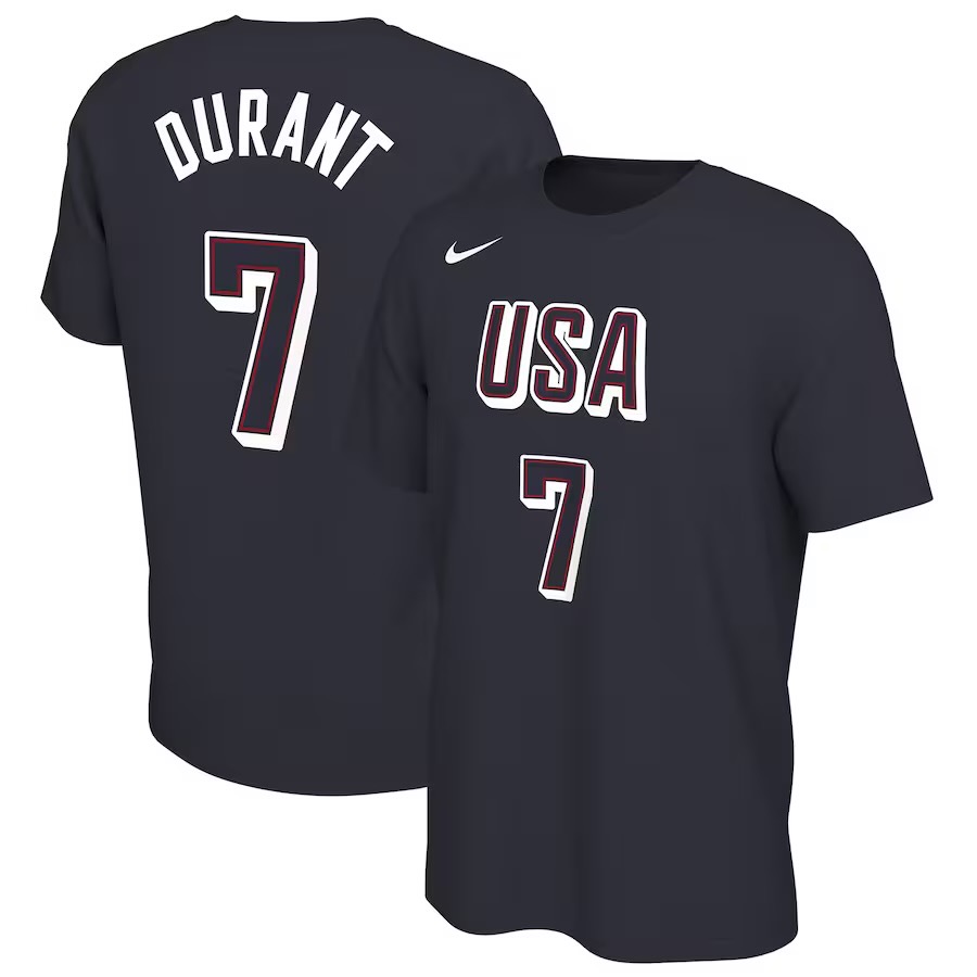 Nike x 2024 巴黎奧運 Team USA 美國隊 球員背號 T恤 James Curry Durant-細節圖6