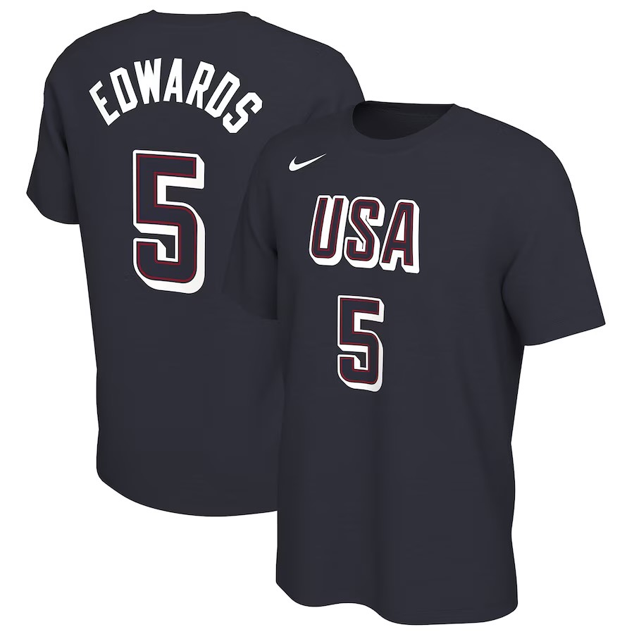 Nike x 2024 巴黎奧運 Team USA 美國隊 球員背號 T恤 James Curry Durant-細節圖7