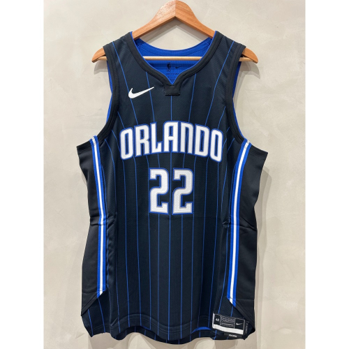 #22 Franz Wagner 魔術 Orlando Magic 黑條紋 Icon Nike 球員版 AU 球衣