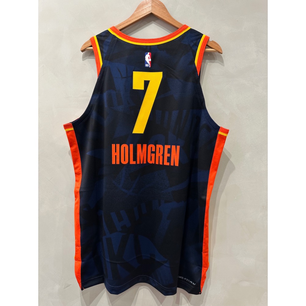 #7 Chet Holmgren 雷霆 23-24 City Edition 城市版 Nike 球員版 AU 球衣-細節圖2