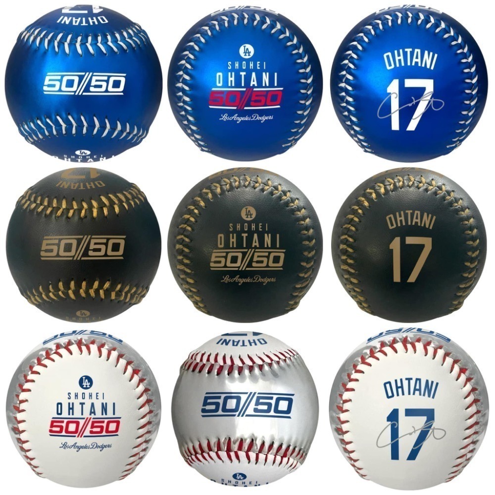 Shohei Ohtani 50/50 ボール 17 ドジャース ゴールド OHTANI 17 50/50 ボール 未使用 大谷翔平 サインボール 50/50