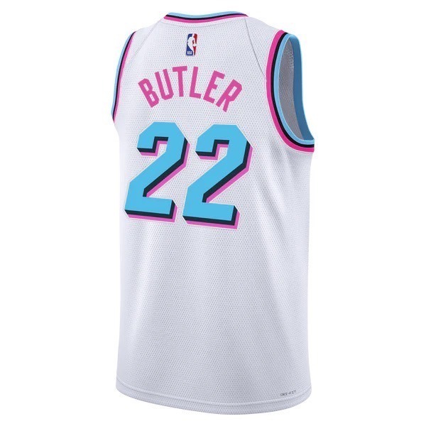 #22 Jimmy Butler 熱火 白南灣 城市版 SW 球衣 含贊助標-細節圖2