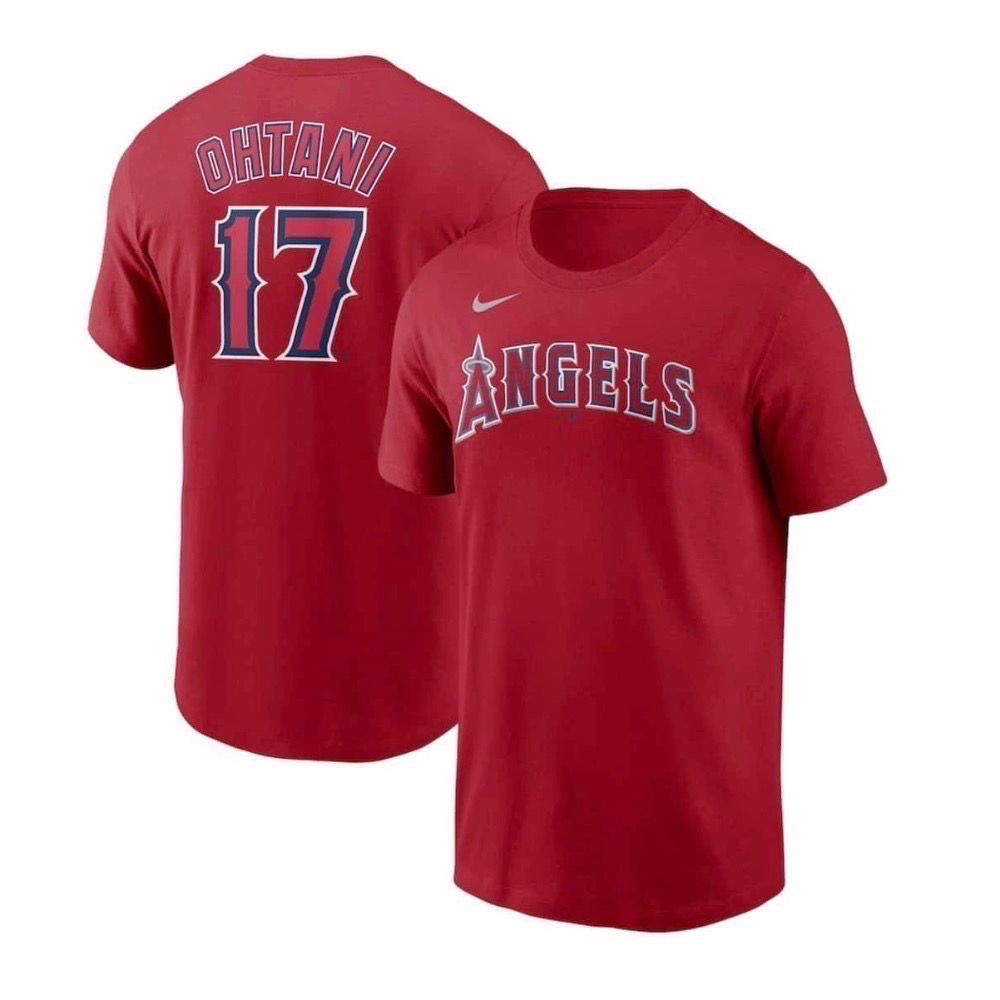#17 OHTANI 天使紅 短T 2XL