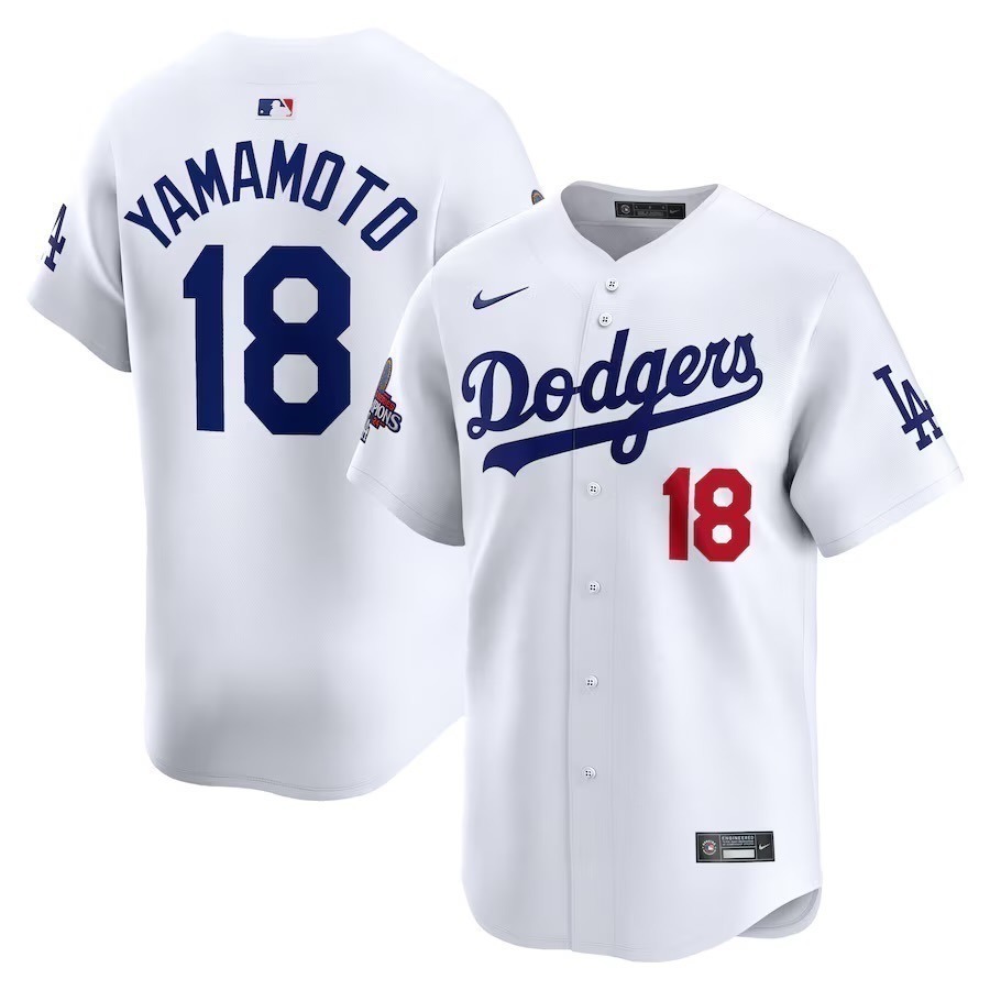 #18 山本由伸 Yamamoto 道奇 漢字白 / 世界大賽灰 / 藍 球衣 / Topps 球員卡 下單區-規格圖1