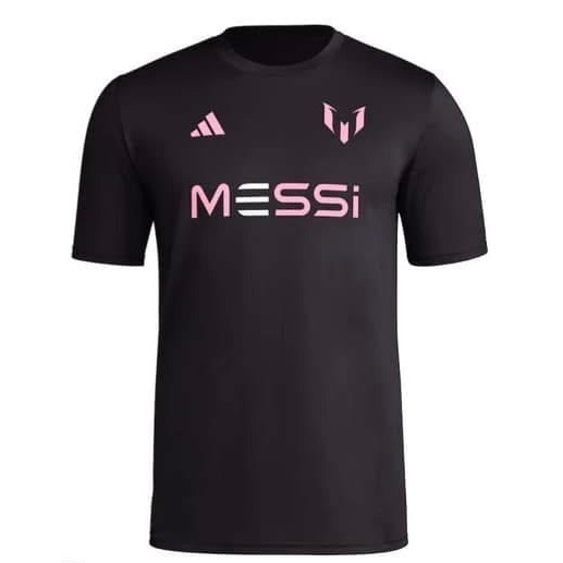 Messi 黑短T XL（排汗）