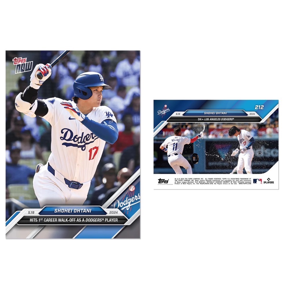 Topps Now x 大谷翔平 OHTANI 道奇系列 紀念卡-規格圖1