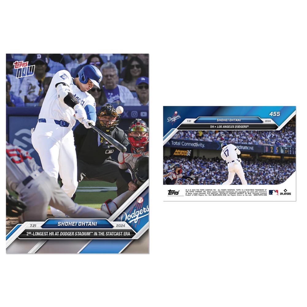 Topps Now x 大谷翔平 OHTANI 道奇系列 紀念卡-規格圖1