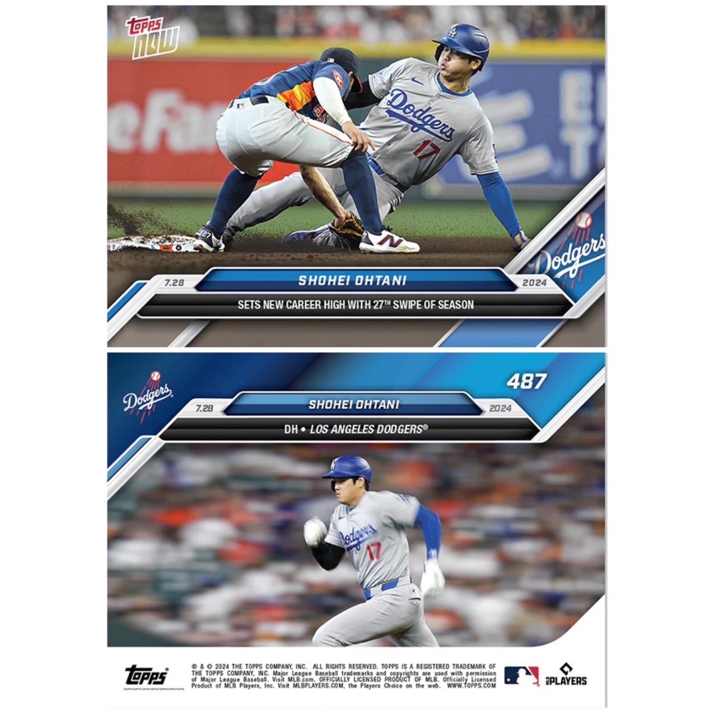 Topps Now x 大谷翔平 OHTANI 道奇系列 紀念卡-規格圖1